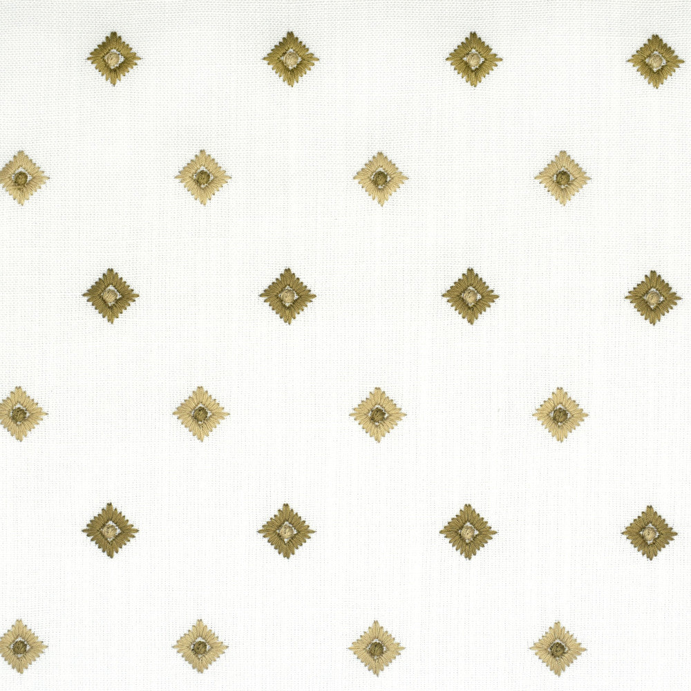 S1534 White by Greenhouse Fabric 100% Polyester With 100% Polyester Embroidery India 9,000 double rubs </p><p>Repeat: 3.75" H, 3" V 57" - Fabric Carolina -