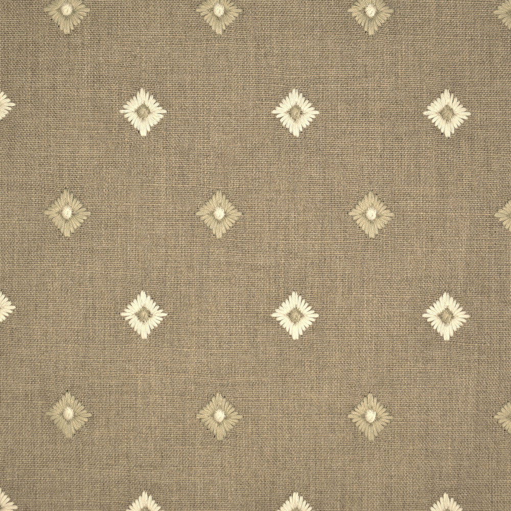 S1589 Clay by Greenhouse Fabric 100% Polyester With 100% Polyester Embroidery India 9,000 double rubs </p><p>Repeat: 3.75" H, 3" V 57" - Fabric Carolina -