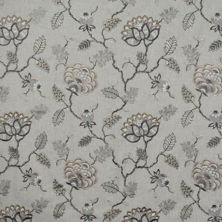 S1607 Steel by Greenhouse Fabric 52% Polyester, 48% Cotton With 100% Viscose Embroidery India 9,000 </p><p>Repeat: 17" H, 12.5" V 54" - Fabric Carolina -
