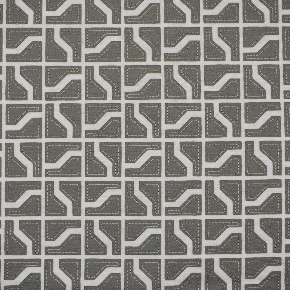 S1621 Grey by Greenhouse Fabric 52% Polyester, 48% Cotton With 100% Polyester Embroidery India 9,000 double rubs </p><p>Repeat: 3.125" H, 3.25" V 55" - Fabric Carolina -