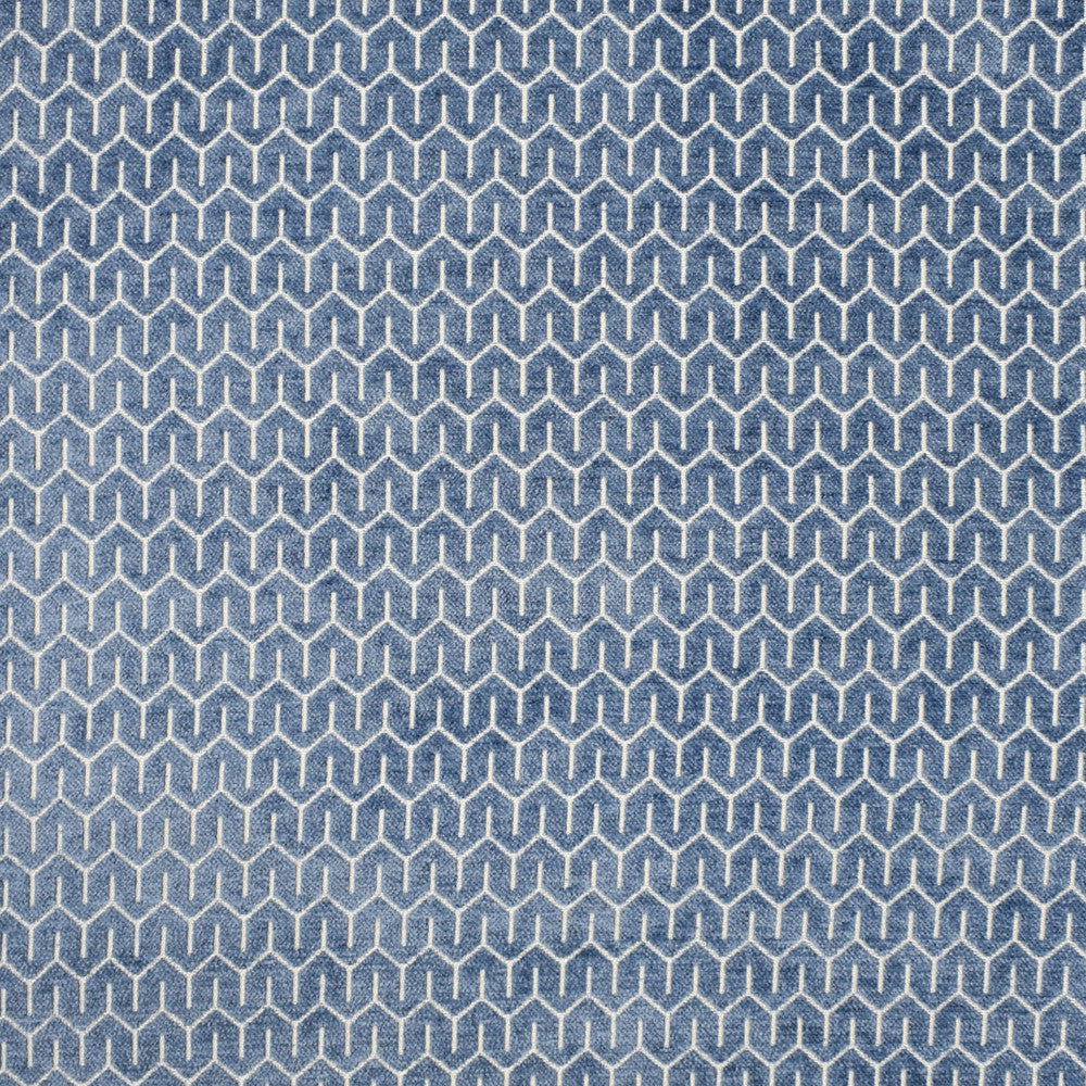 S1825 French Blue by Greenhouse Fabric 44% Viscose, 39% Polyester, 17% Cotton INDIA 51,000 </p><p>Repeat: .5" H, .5" V 54" - Fabric Carolina -