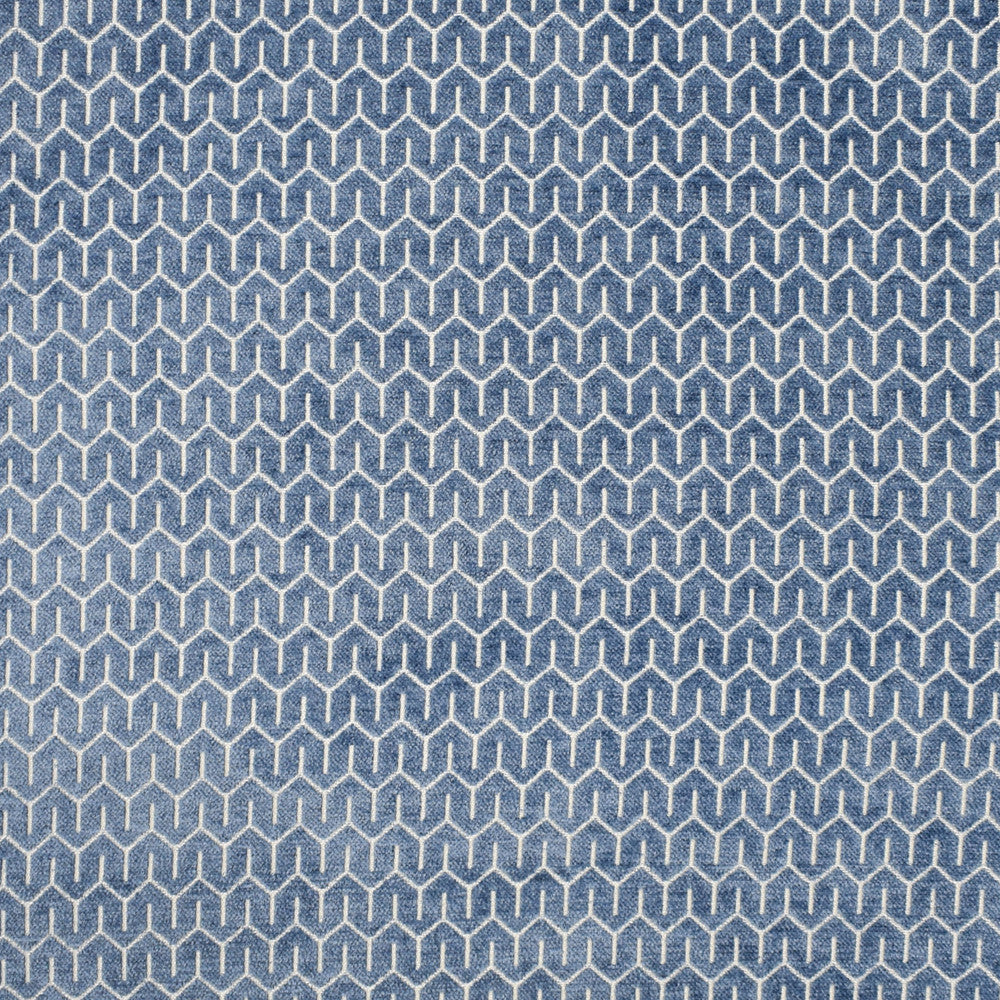 S1825 French Blue by Greenhouse Fabric S16: Marseille Chenilles 44% Viscose, 39% Polyester, 17% Cotton India 51,000 double rubs </p><p>Repeat: .5" H, .5" V 54" - Fabric Carolina -