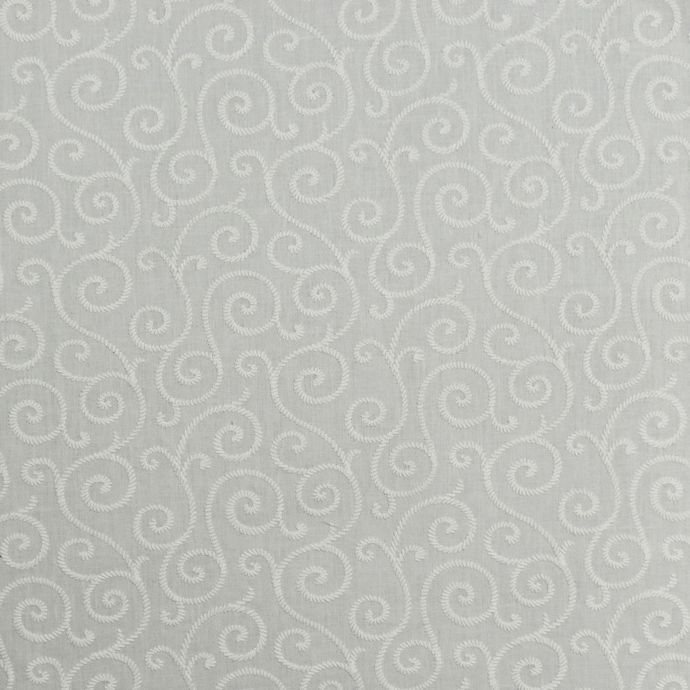 S1833 Off White by Greenhouse Fabric 70% Polyester, 30% Cotton With 100% Viscose Embroidery India 9,000 double rubs </p><p>Repeat: 13.5" H, 6" V 54" - Fabric Carolina -