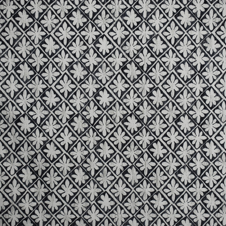 S1846 Ebony by Greenhouse Fabric S17: Marseille Black and White 100% Cotton USA 15,000 double rubs Soil & Stain Repellent </p><p>Repeat: 27" H, 27" V 54" - Fabric Carolina -