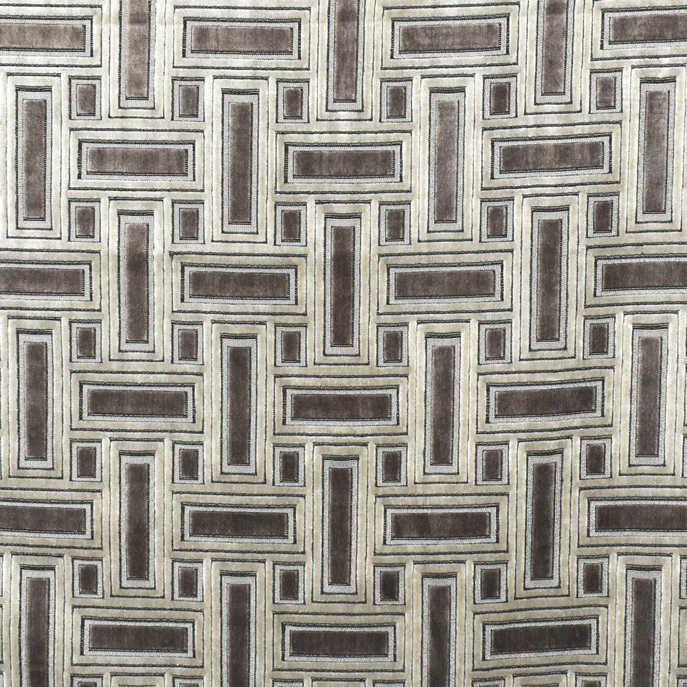S1901 Truffle by Greenhouse Fabric S28: Venice Luxe 51% Viscose, 49% Polyester India 100,000 double rubs </p><p>Repeat: 6.73" H, 8.14" V 55" - Fabric Carolina -