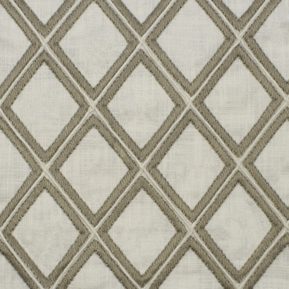 S1930 Linen by Greenhouse Fabric 100% Cotton With 100% Polyester Embroidery INDIA 9,000 </p><p>Repeat: 3" H, 3" V 53" - Fabric Carolina -