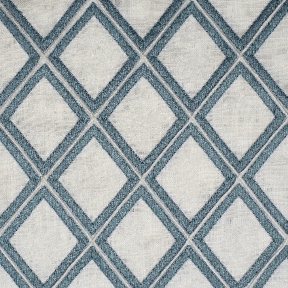 S1932 Spa by Greenhouse Fabric 100% Cotton With 100% Polyester Embroidery India 9,000 double rubs </p><p>Repeat: 3" H, 3" V 53" - Fabric Carolina -