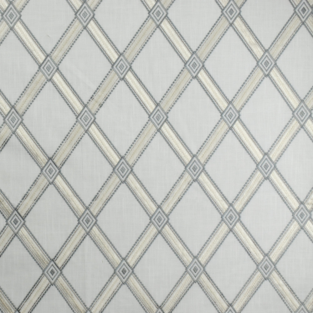S1934 Nickel by Greenhouse Fabric S19: Marseille Embroideries 73% Cotton, 27% Polyester With 100% Rayon Embroidery India 9,000 double rubs </p><p>Repeat: 6.75" H, 9.25" V 55" - Fabric Carolina -