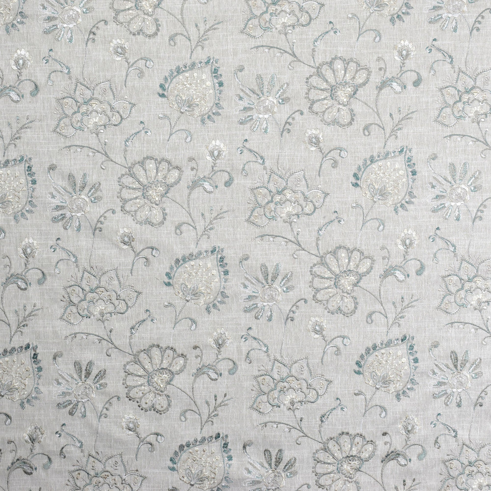 S1952 Rainfall by Greenhouse Fabric 58% Cotton, 42% Polyester With 100% Rayon Embroidery INDIA 9,000 </p><p>Repeat: 25.25" H, 12.25" V 54" - Fabric Carolina -