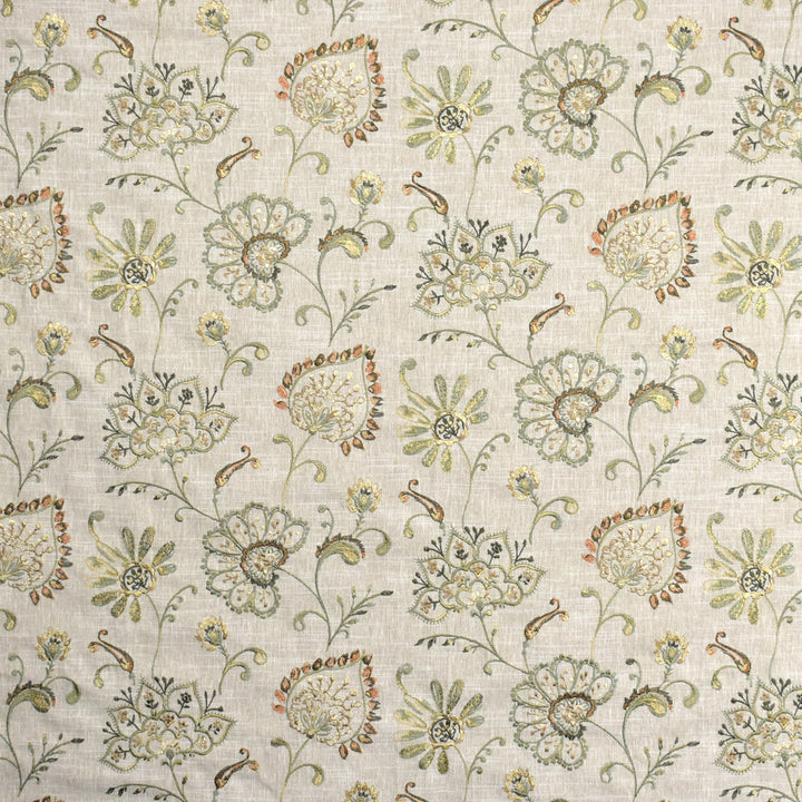 S1953 Sundown by Greenhouse Fabric S19: Marseille Embroideries 58% Cotton, 42% Polyester With 100% Rayon Embroidery India 9,000 double rubs </p><p>Repeat: 25.25" H, 12.25" V 54" - Fabric Carolina -