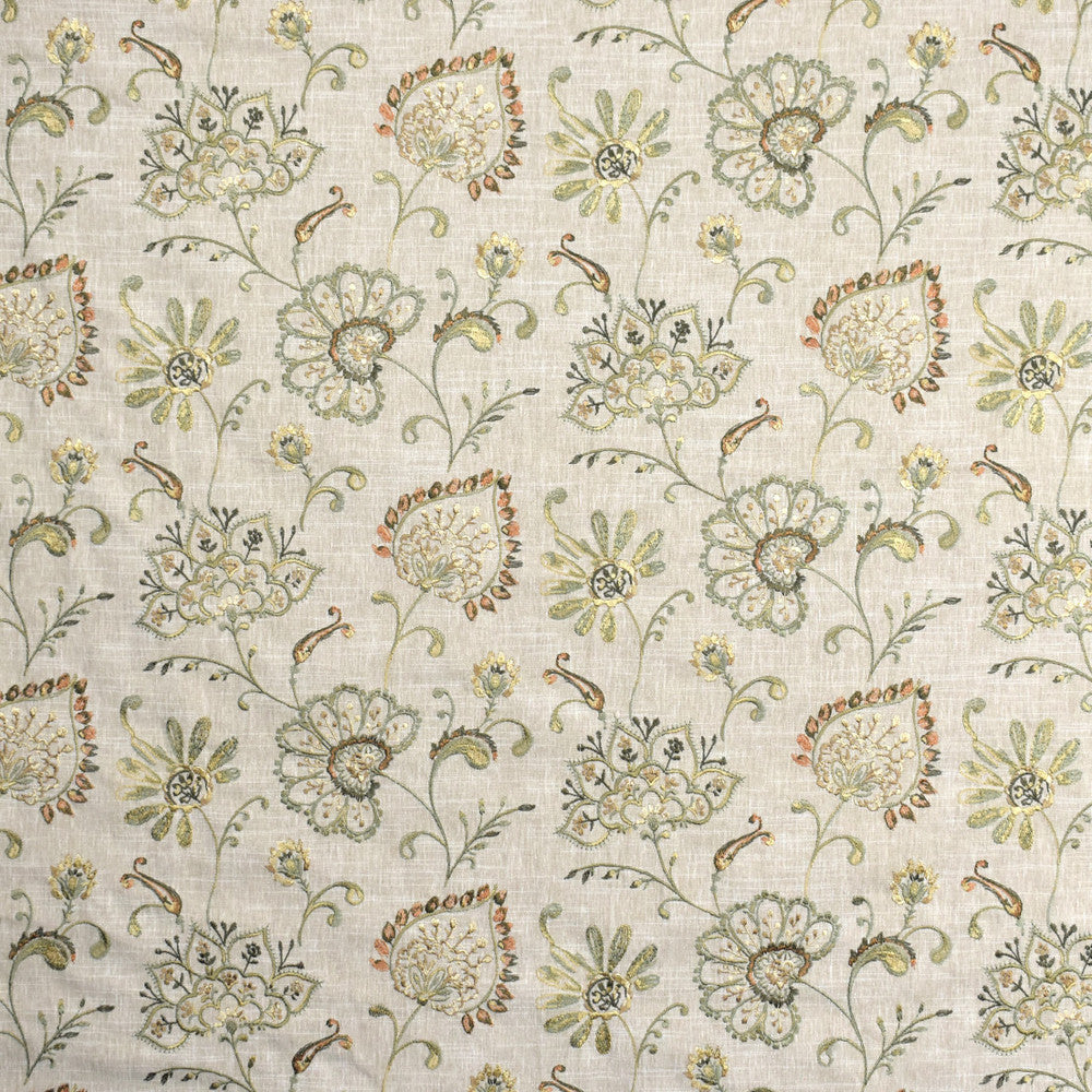 S1953 Sundown by Greenhouse Fabric 58% Cotton, 42% Polyester With 100% Rayon Embroidery INDIA 9,000 </p><p>Repeat: 25.25" H, 12.25" V 54" - Fabric Carolina -