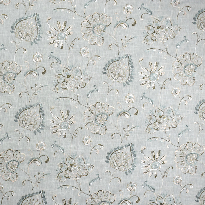S1954 Aquarius by Greenhouse Fabric S19: Marseille Embroideries 58% Cotton, 42% Polyester With 100% Rayon Embroidery India 9,000 double rubs </p><p>Repeat: 25.25" H, 12.25" V 54" - Fabric Carolina -