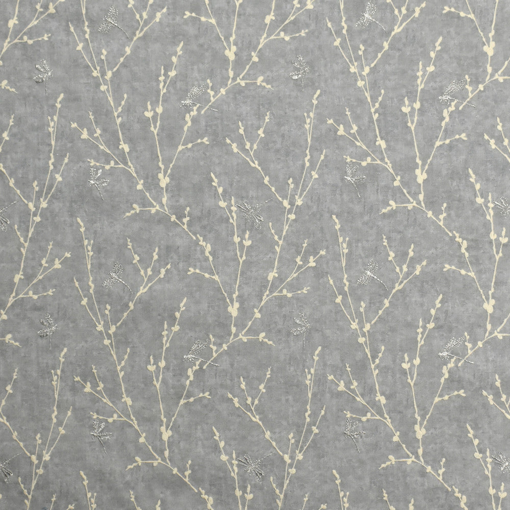 S1960 Chrome by Greenhouse Fabric 100% Cotton With 100% Rayon Embroidery India 9,000 double rubs </p><p>Repeat: 12.5" H, 12.75" V 54" - Fabric Carolina -
