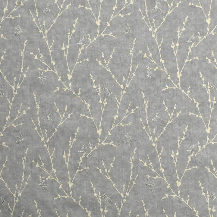 S1960 Chrome by Greenhouse Fabric 100% Cotton With 100% Rayon Embroidery India 9,000 double rubs </p><p>Repeat: 12.5" H, 12.75" V 54" - Fabric Carolina -