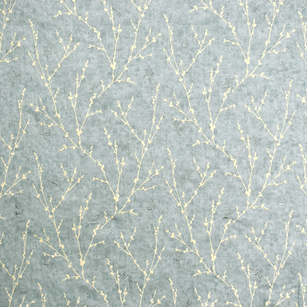 S1961 Rain by Greenhouse Fabric 100% Cotton With 100% Rayon Embroidery India 9,000 double rubs </p><p>Repeat: 12.5" H, 12.75" V 54" - Fabric Carolina -