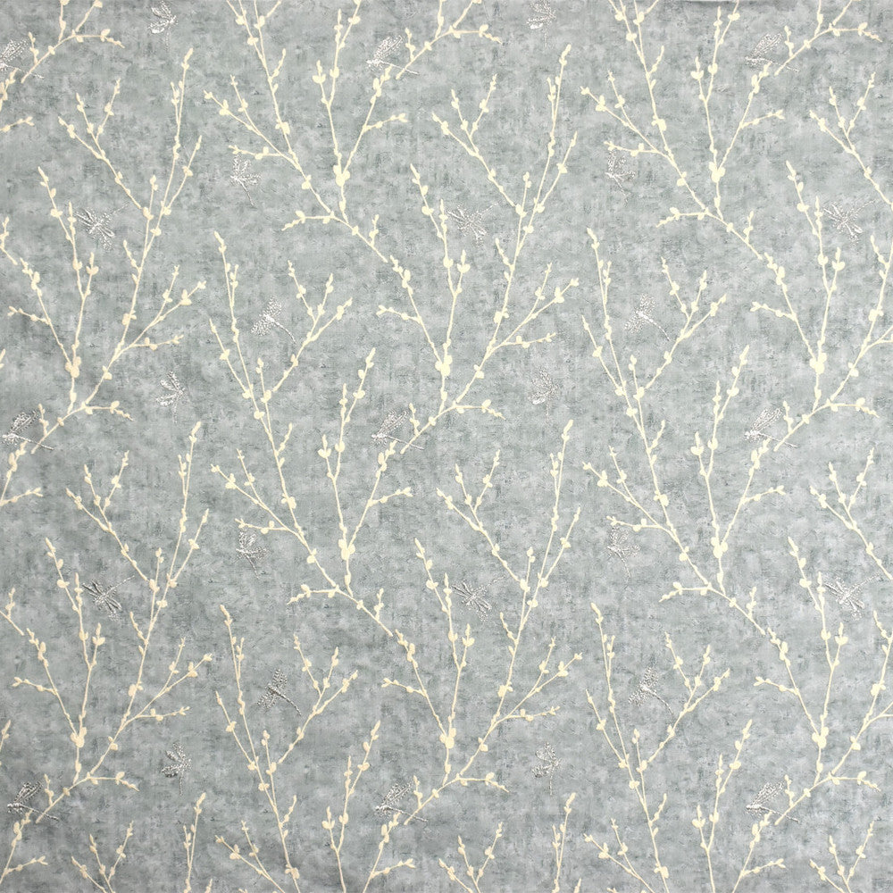 S1962 Dew by Greenhouse Fabric 100% Cotton With 100% Rayon Embroidery INDIA 9,000 </p><p>Repeat: 12.5" H, 12.75" V 54" - Fabric Carolina -
