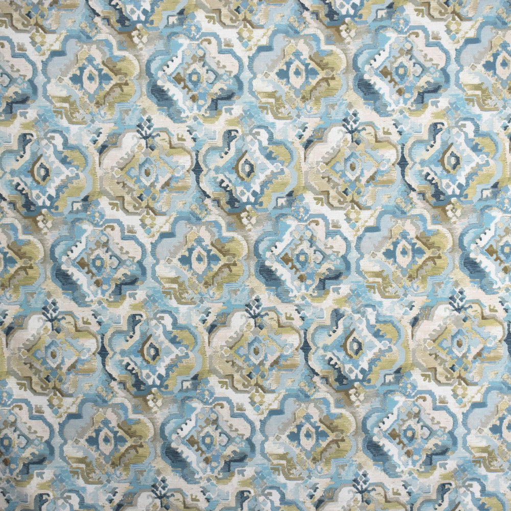 S2007 Beachcomber by Greenhouse Fabric S20: Marseille Prints 100% Cotton Korea 15,000 double rubs Soil & Stain Repellent </p><p>Repeat: 13.5" H, 24.5" V 54" - Fabric Carolina -
