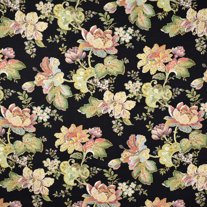 S2016 Noir by Greenhouse Fabric S20: Marseille Prints 55% Linen, 45% Rayon China 12,000 double rubs Soil & Stain Repellent </p><p>Repeat: 27.5" H, 26" V 54" - Fabric Carolina -