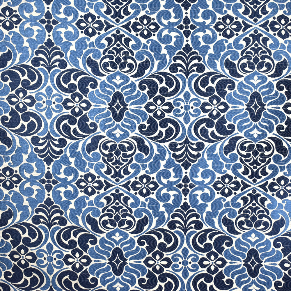 S2096 Indigo by Greenhouse Fabric 78% Polyester, 22% Rayon China 30,000 double rubs </p><p>Repeat: 14.75" H, 17.625" V 59" - Fabric Carolina -