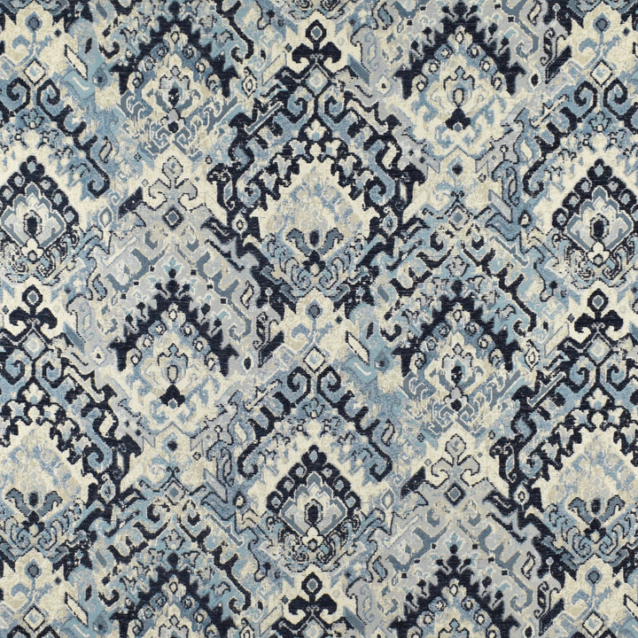 S2102 Pacific by Greenhouse Fabric S22: Marseille Blue Wovens 67% Polyester, 33% Polyester Chenille China 30,000 double rubs </p><p>Repeat: 28.5" H, 28.5" V 57" - Fabric Carolina -