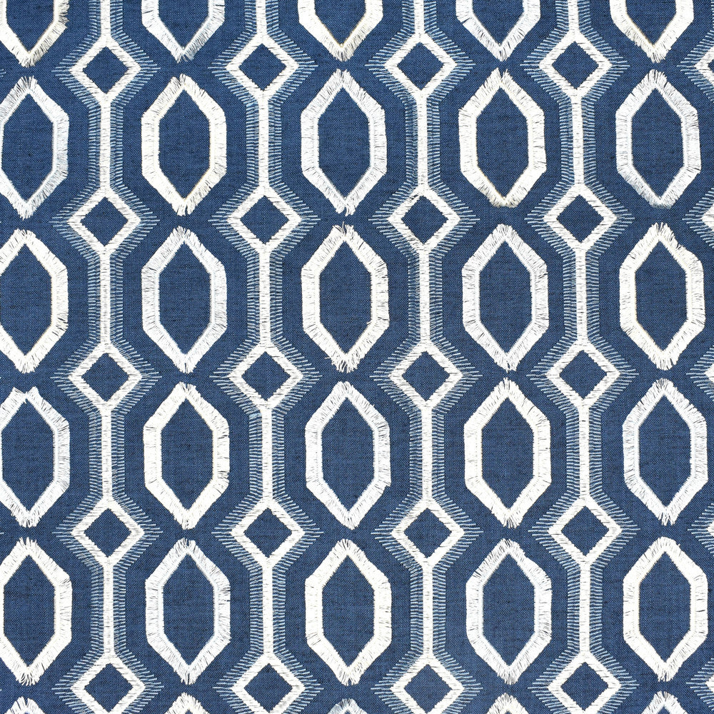 S2460 Denim by Greenhouse Fabric S31: Venice Luxe Vivids 83% Polyester, 11% Cotton, 6% Linen W/ 100% Rayon Embroidery India 9,000 double rubs </p><p>Repeat: 3.25" H, 3" V 54" - Fabric Carolina -
