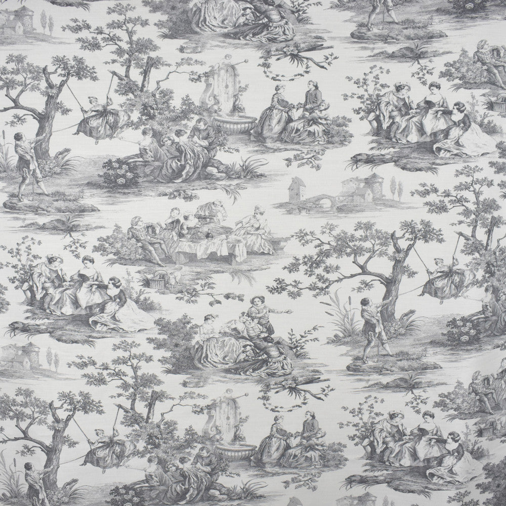S2575 Pewter by Greenhouse Fabric 100% Cotton Peru 15,000 double rubs </p><p>Repeat: 27" H, 27" V 54" - Fabric Carolina -