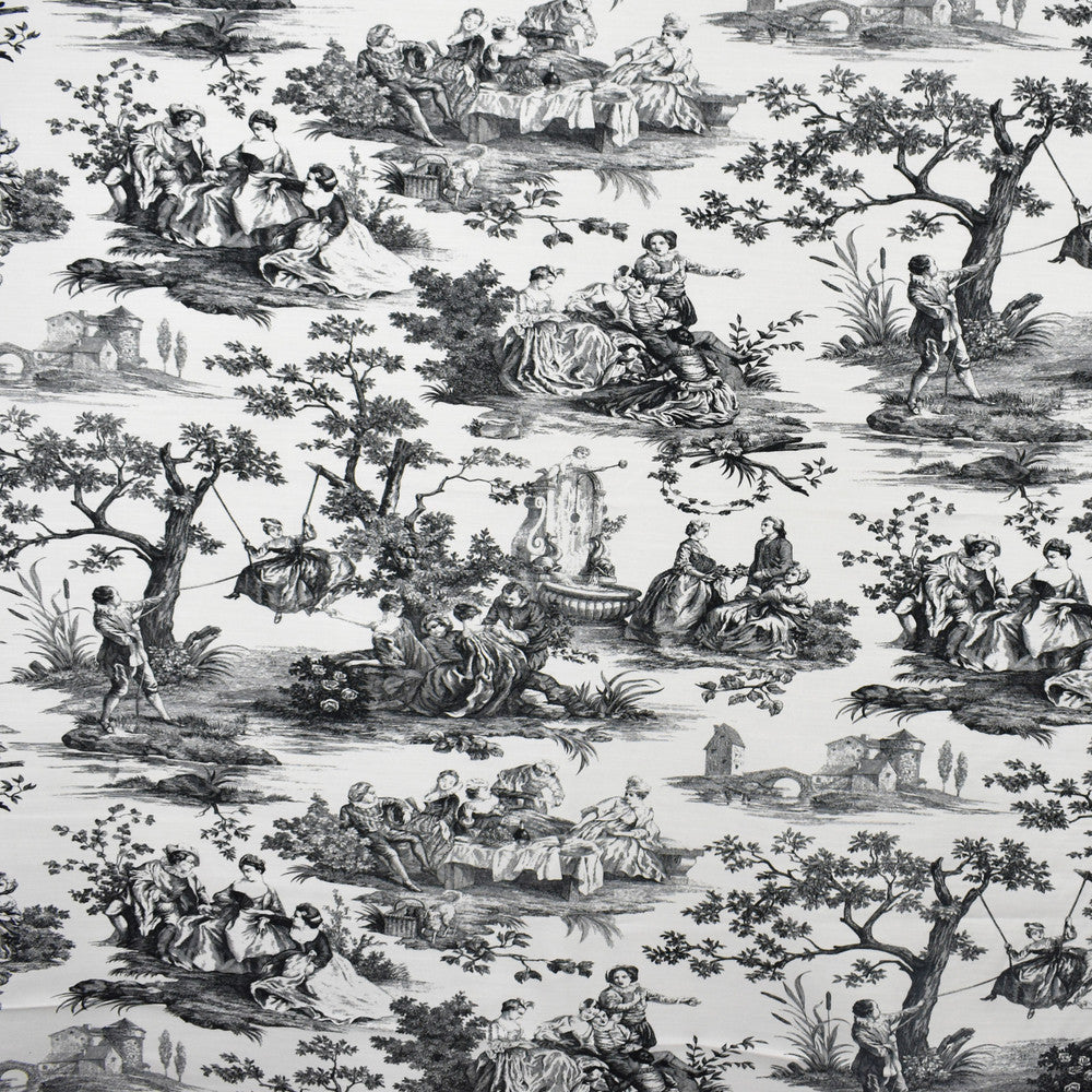 S2578 Noir by Greenhouse Fabric S32: Venice Luxe Neutrals 100% Cotton Peru 15,000 double rubs </p><p>Repeat: 27" H, 27" V 54" - Fabric Carolina -