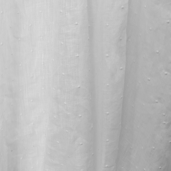 S2609 Snow by Greenhouse Fabric S33: Statement Window 100% Linen With 100% Polyester Embroidery India Drapery double rubs </p><p>Repeat: 2" H, 2" V 54" - Fabric Carolina -