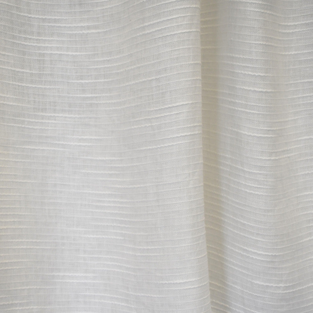 S2622 Winter White by Greenhouse Fabric 70% Linen, 30% Cotton INDIA Drapery </p><p>Repeat: 1" V 54" - Fabric Carolina -