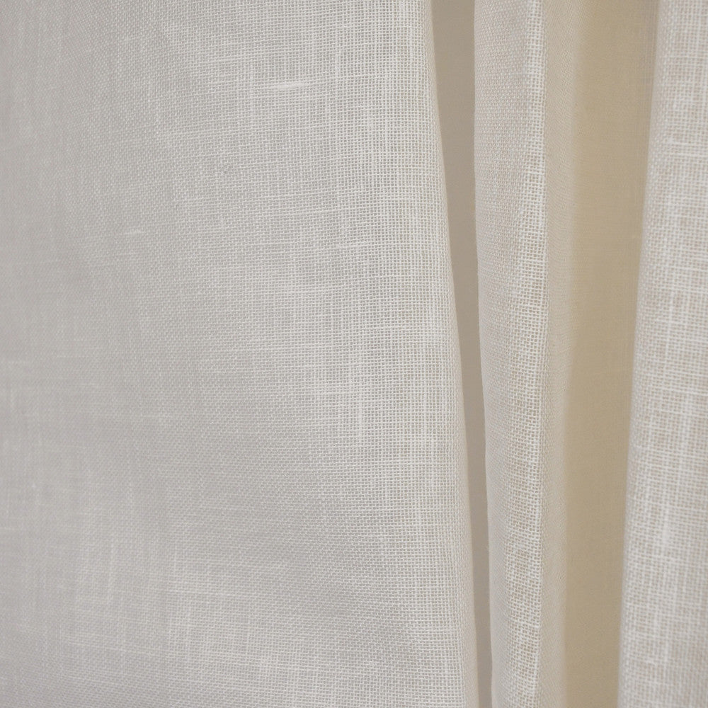 S2624 Off White by Greenhouse Fabric S33: Statement Window 100% Linen India Drapery double rubs </p><p>Repeat: None 54" - Fabric Carolina -