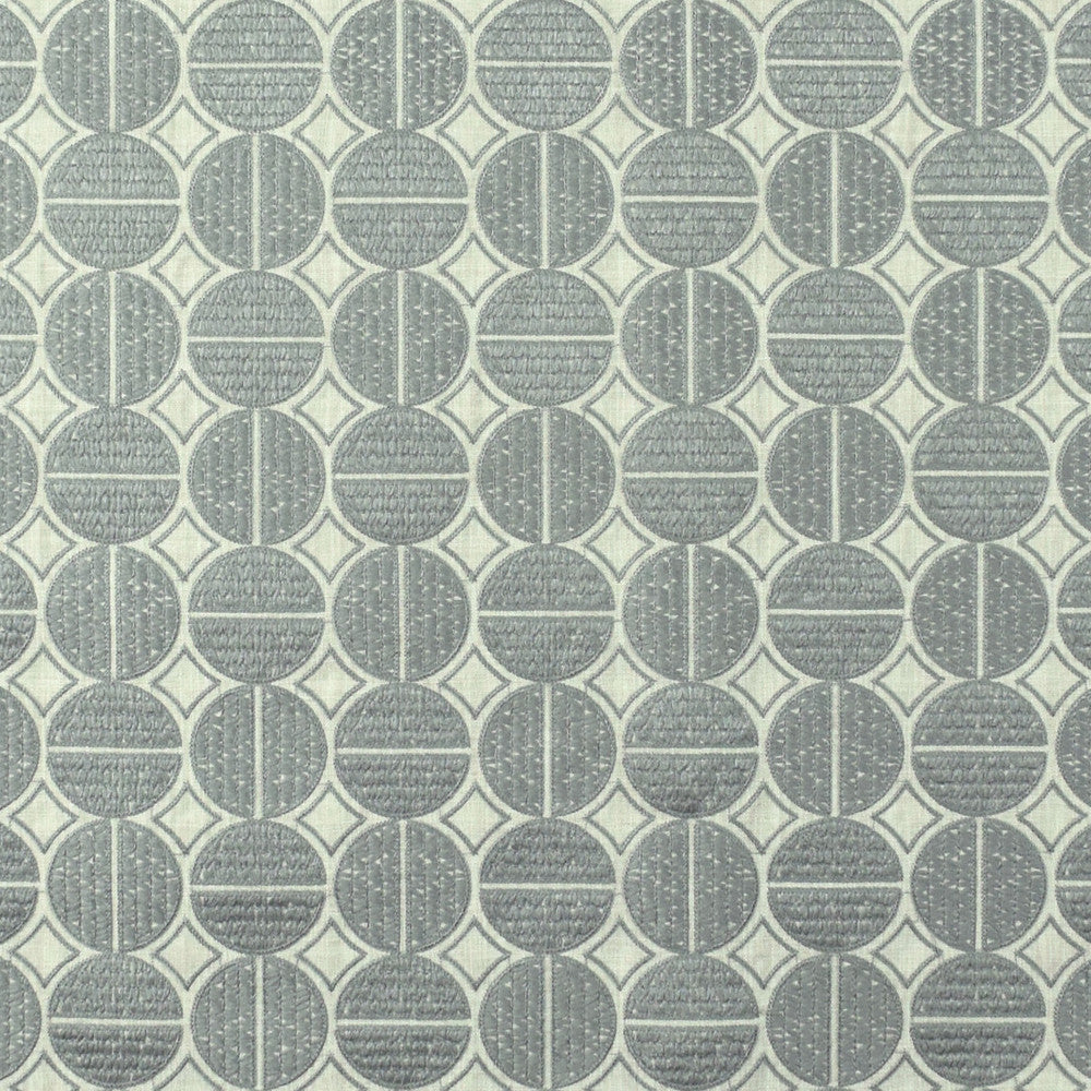 S2642 Pewter by Greenhouse Fabric 100% Polyester With 100% Viscose Embroidery INDIA 9,000 </p><p>Repeat: 6.5" H, 6.5" V 52" - Fabric Carolina -