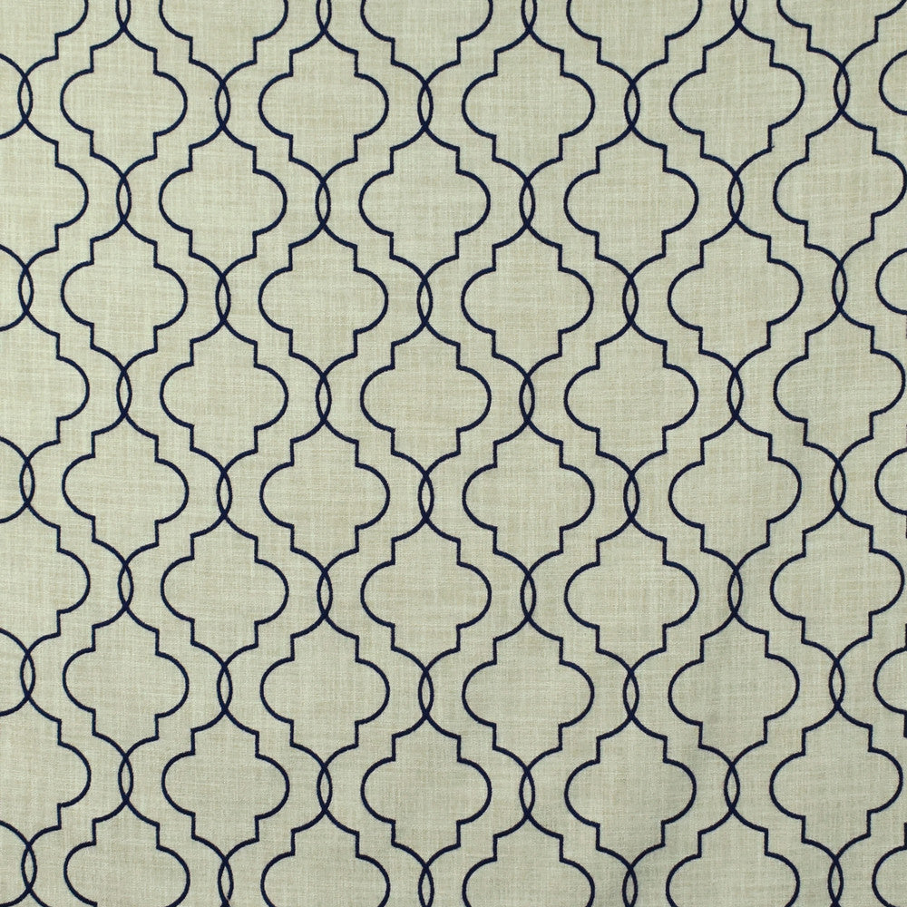 S2655 Marine by Greenhouse Fabric 100% Polyester With 100% Viscose Embroidery India 9,000 double rubs </p><p>Repeat: 6.5" H, 6.5" V 52" - Fabric Carolina -