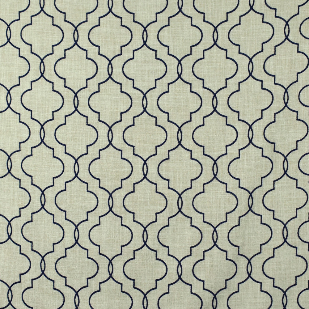 S2655 Marine by Greenhouse Fabric 100% Polyester With 100% Viscose Embroidery INDIA 9,000 </p><p>Repeat: 6.5" H, 6.5" V 52" - Fabric Carolina -