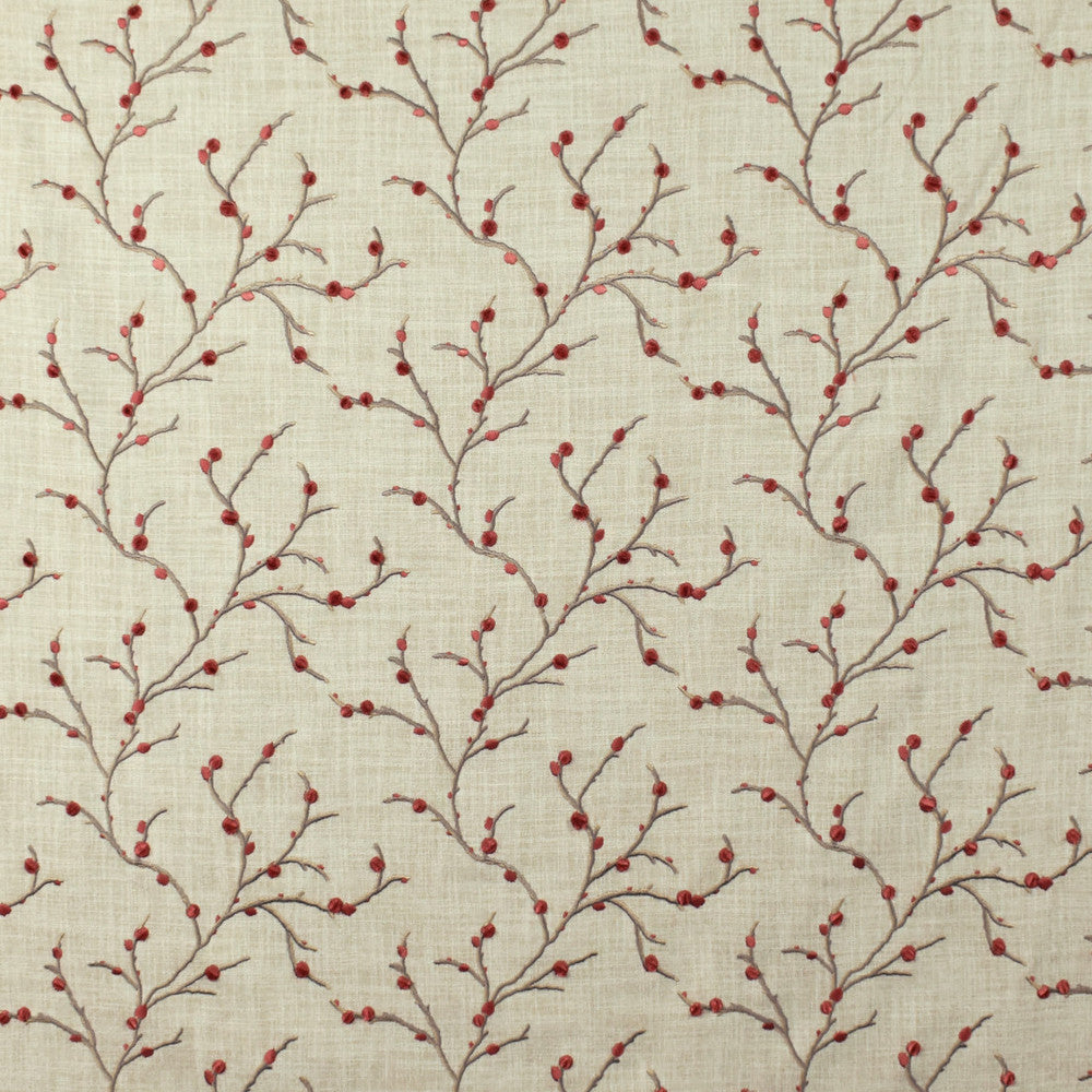S2670 Rosehip by Greenhouse Fabric 100% Polyester With 100% Viscose Embroidery INDIA 9,000 </p><p>Repeat: 10.5" H, 9.5" V 52" - Fabric Carolina -