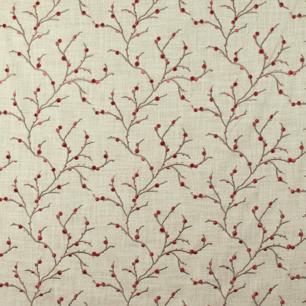 S2670 Rosehip by Greenhouse Fabric 100% Polyester With 100% Viscose Embroidery India 9,000 double rubs </p><p>Repeat: 10.5" H, 9.5" V 52" - Fabric Carolina -