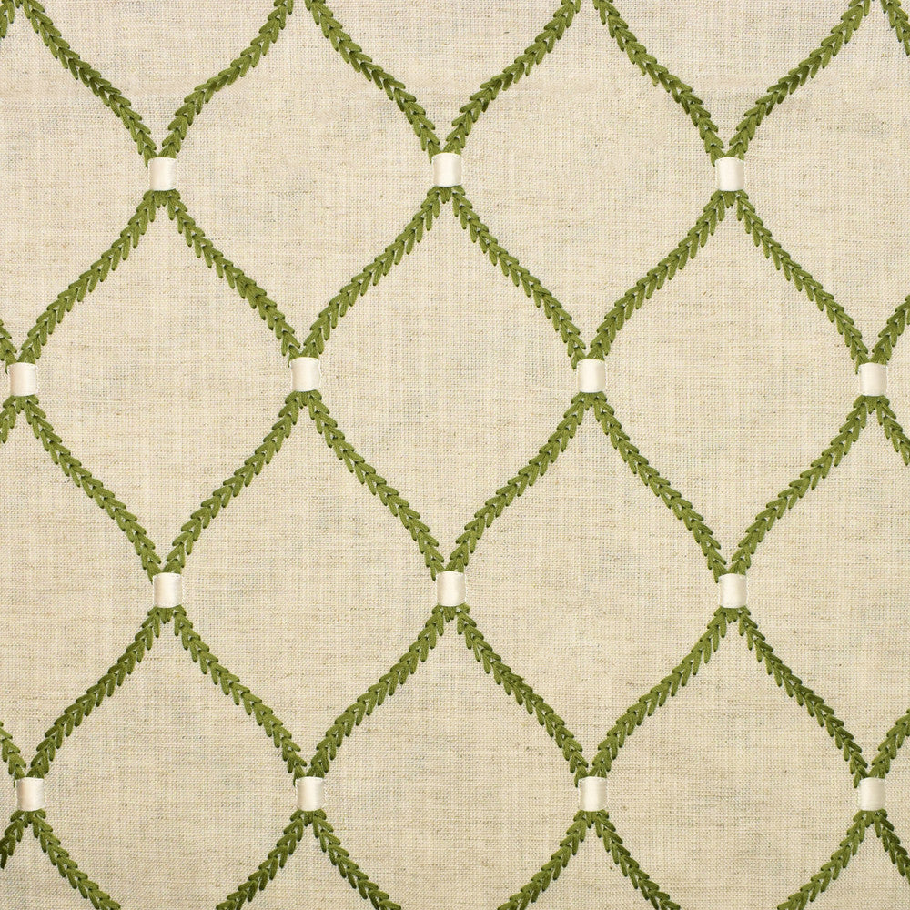 S2674 Fern by Greenhouse Fabric 70% Rayon, 30% Linen W/ 100% Rayon Embroidery India 9,000 double rubs </p><p>Repeat: 4.25" H, 6.25" V 52" - Fabric Carolina -