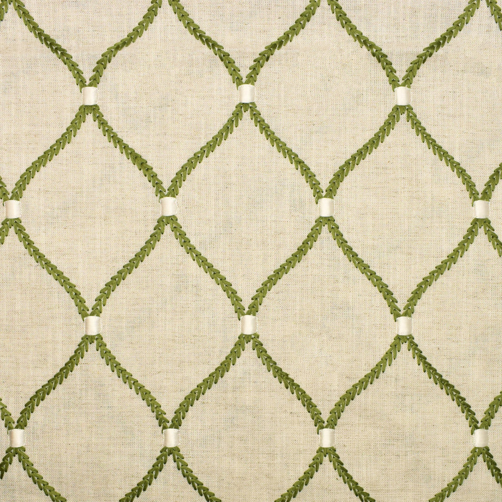 S2674 Fern by Greenhouse Fabric 70% Rayon, 30% Linen W/ 100% Rayon Embroidery INDIA 9,000 </p><p>Repeat: 4.25" H, 6.25" V 52" - Fabric Carolina -