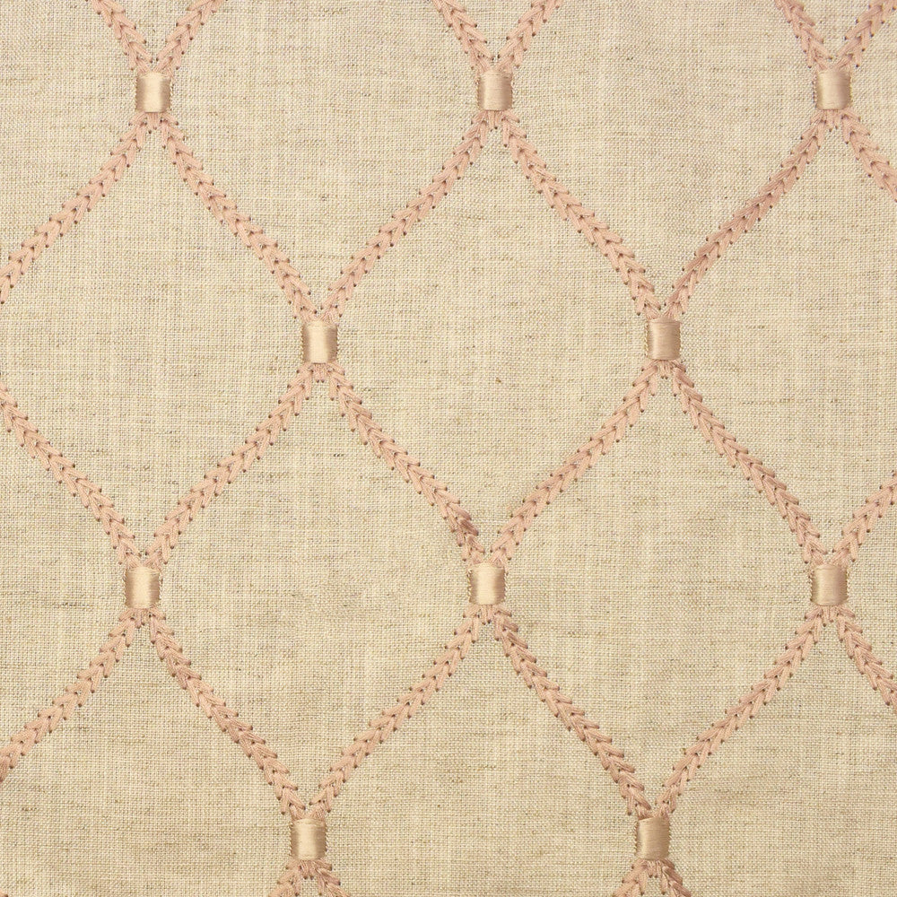S2676 Blush by Greenhouse Fabric S34: Statement Embroideries 70% Rayon, 30% Linen W/ 100% Rayon Embroidery India 9,000 double rubs </p><p>Repeat: 4.25" H, 6.25" V 52" - Fabric Carolina -