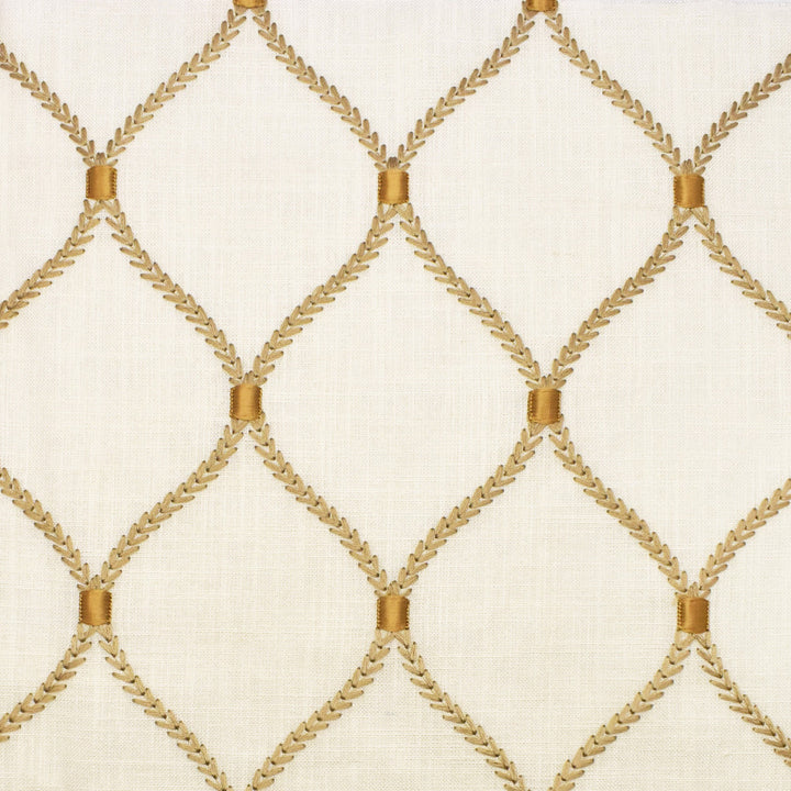S2677 Gilded by Greenhouse Fabric 70% Rayon, 30% Linen W/ 100% Rayon Embroidery India 9,000 double rubs </p><p>Repeat: 4.25" H, 6.25" V 52" - Fabric Carolina -
