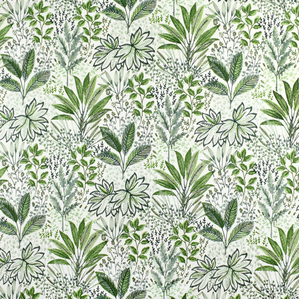 S2679 Fern by Greenhouse Fabric 73% Polyester, 27% Cotton With 100% Rayon Embroidery INDIA 9,000 </p><p>Repeat: 26" H, 18" V 52" - Fabric Carolina -