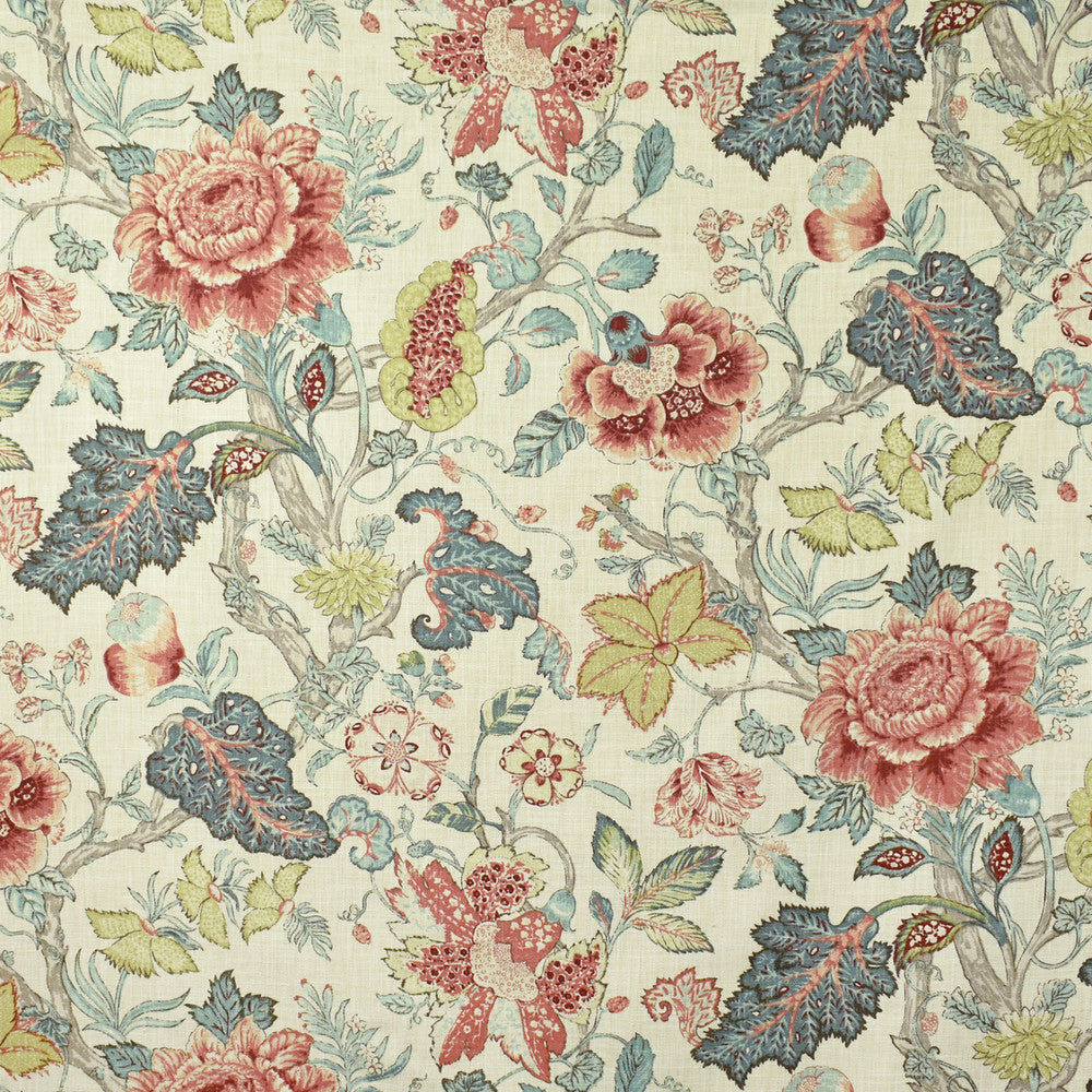 S2701 Blue Spruce by Greenhouse Fabric S35: Statement Prints 100% Polyester India 51,000 double rubs Soil & Stain Repellent </p><p>Repeat: 27" H, 36" V 54" - Fabric Carolina -