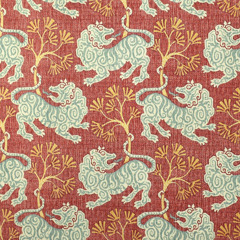 S2719 Rouge by Greenhouse Fabric 100% Cotton India 15,000 double rubs </p><p>Repeat: 13.5" H, 13.5" V 54" - Fabric Carolina -