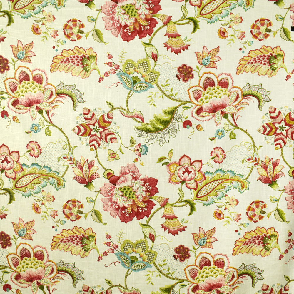 S2722 Blossom by Greenhouse Fabric 55% Linen, 45% Rayon CHINA 15,000 </p><p>Repeat: 27" H, 27" V 54" - Fabric Carolina -