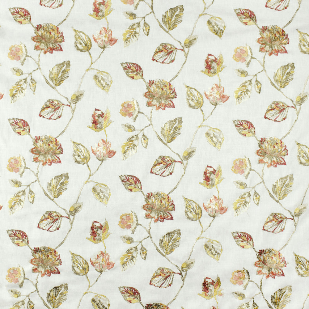 S2834 Sunset by Greenhouse Fabric 58% Cotton, 42% Polyester With 100% Rayon Embroidery India 9,000 double rubs </p><p>Repeat: 25.25" H, 12.25" V 50" - Fabric Carolina -