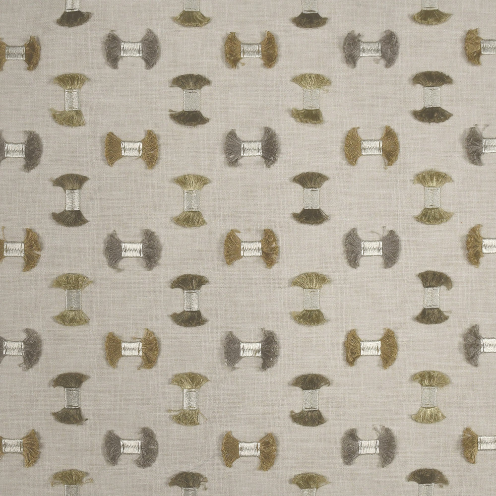 S2901 Travertine by Greenhouse Fabric 50% Polyester, 50% Cotton With 100% Polyester Embroidery India 9,000 double rubs </p><p>Repeat: 6.25" H, 5.25" V 55" - Fabric Carolina -
