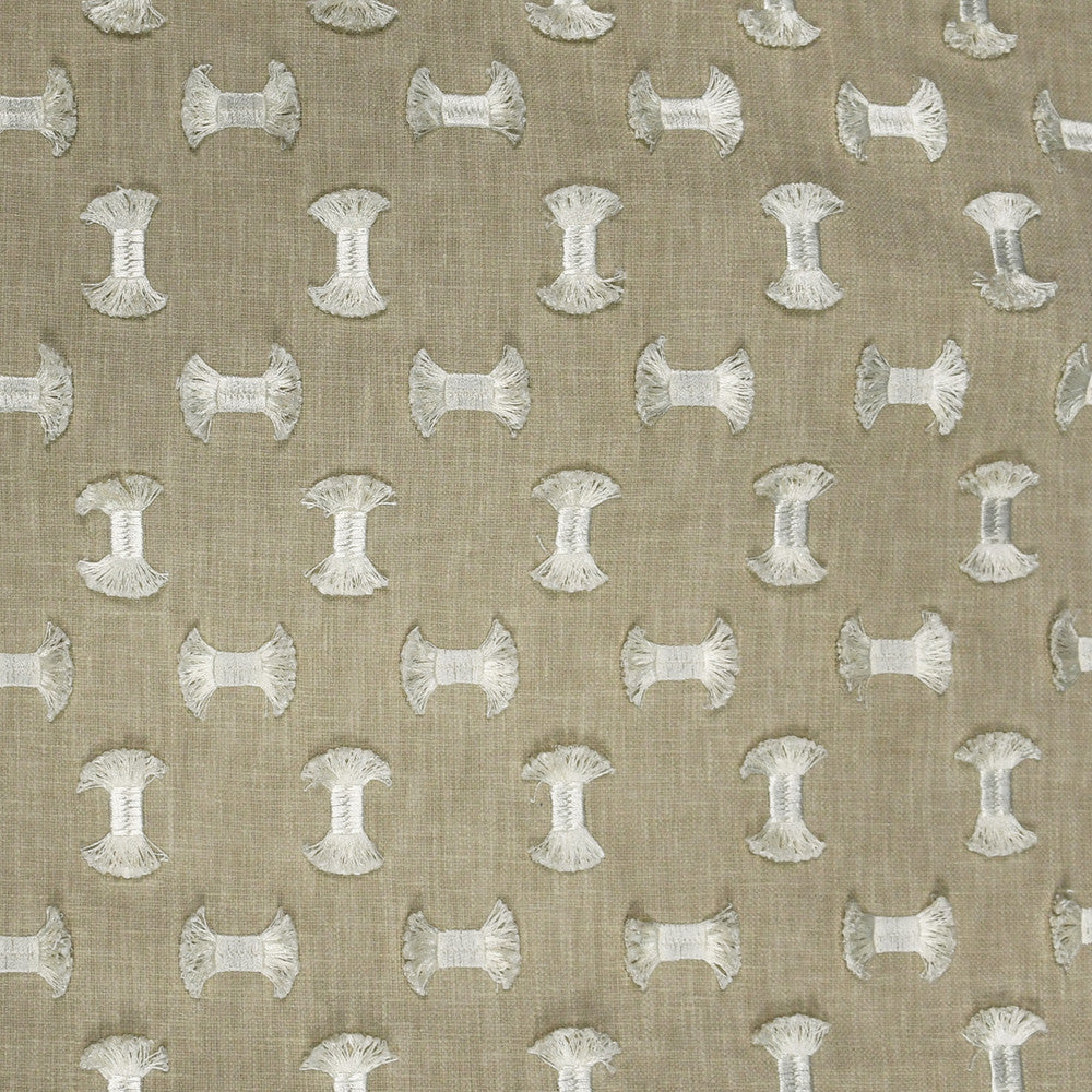 S2913 Natural by Greenhouse Fabric S39: Capri Neutrals 50% Polyester, 50% Cotton With 100% Polyester Embroidery India 9,000 double rubs </p><p>Repeat: 6.25" H, 5.25" V 55" - Fabric Carolina -