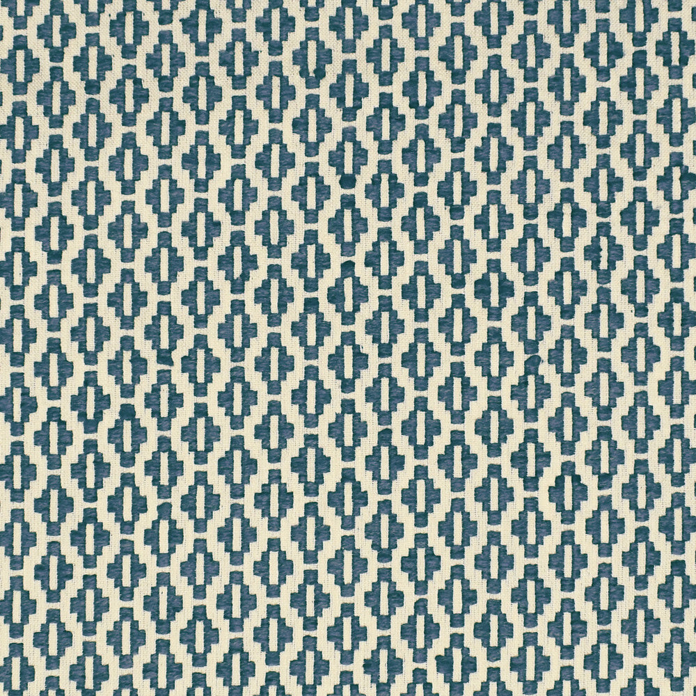 S3002 Denim by Greenhouse Fabric S41: Capri Blues 65% Polyester, 35% Cotton India 50,000 double rubs </p><p>Repeat: .8" H, .75" V 54" - Fabric Carolina -