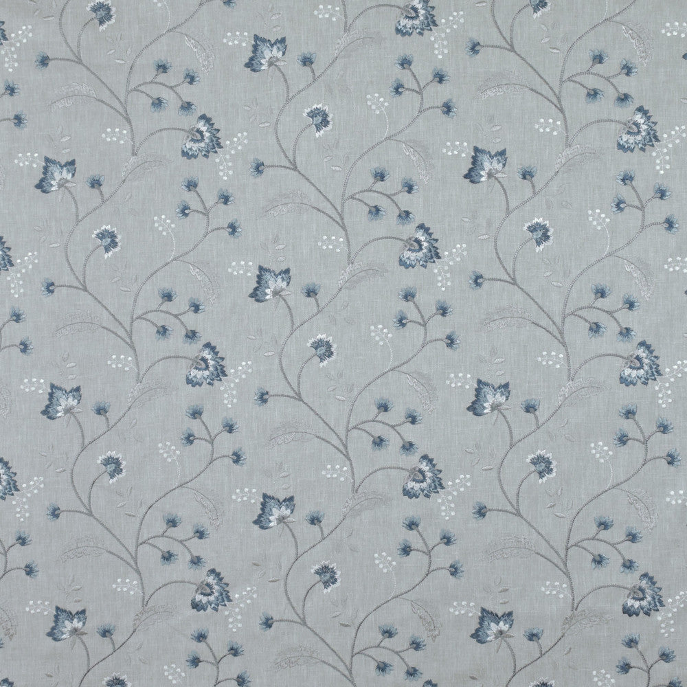 S3030 Cornflower by Greenhouse Fabric 52% Cotton, 48% Polyester With 100% Polyester Embroidery INDIA 9,000 </p><p>Repeat: 17.25" H, 9.125" V 52" - Fabric Carolina -