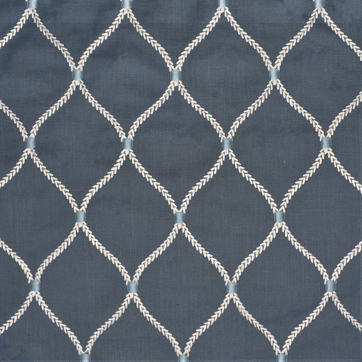 S3038 Sapphire by Greenhouse Fabric 70% Rayon, 30% Linen With 100% Rayon Embroidery INDIA 9,000 </p><p>Repeat: 4.25" H, 6.25" V 52" - Fabric Carolina -
