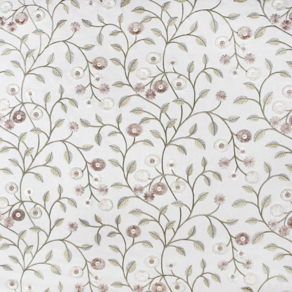 S3108 Bella Pink by Greenhouse Fabric 50% Polyester, 50% Cotton With 100% Polyester Embroidery India 9,000 double rubs </p><p>Repeat: 25.25" H, 9.25" V 55" - Fabric Carolina -